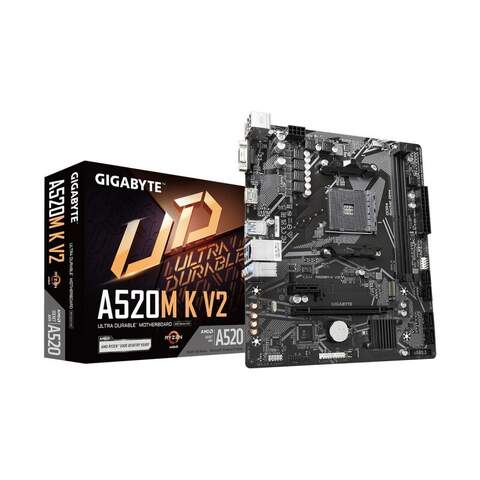 Gigabyte A520M K V2 AMD A520 Chipset Socket AM4 Micro ATX Desktop Motherboard