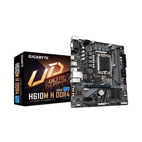 Gigabyte H610M H DDR4 Intel H610 Chipset LGA1700 DDR4 Micro ATX Desktop Motherboard