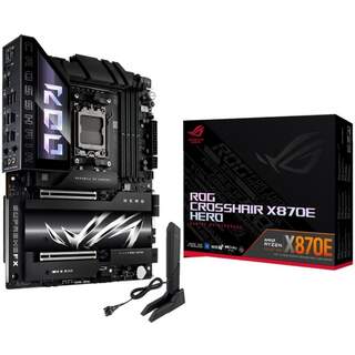 ASUS ROG CROSSHAIR X870E HERO with Wi-Fi AMD X870E Chipset Socket AM5 ATX Desktop Motherboard