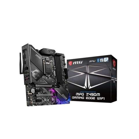 MSI MPG Z490M GAMING EDGE WIFI Intel Z490 Chipset LGA1200 Micro ATX Desktop Motherboard