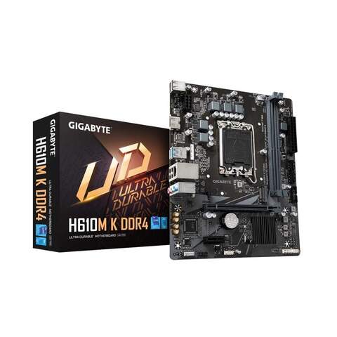 Gigabyte H610M K DDR4 Intel H610 Chipset LGA1700 DDR4 Micro ATX Desktop Motherboard