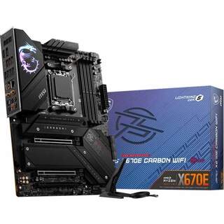 MSI MPG X670E CARBON WIFI AMD X670 Chipset Socket AM5 ATX Desktop Motherboard