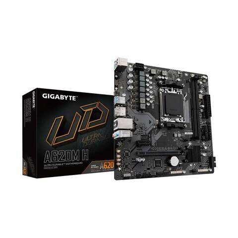 Gigabyte A620M H AMD A620 Chipset Socket AM5 Micro ATX Desktop Motherboard