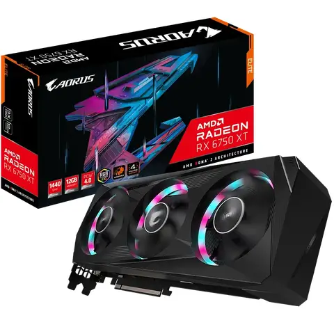 Gigabyte AORUS Radeon RX 6750 XT ELITE 12GB Graphics Card
