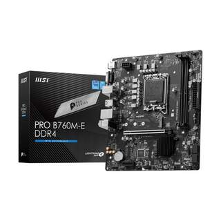 MSI PRO B760M-E DDR4 Intel B760 Chipset LGA1700 DDR4 Micro ATX Desktop Motherboard