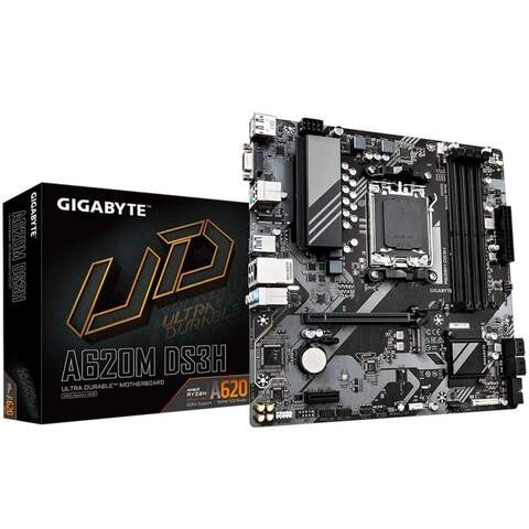 Gigabyte A620M DS3H AMD A620 Chipset Socket AM5 Micro ATX Desktop Motherboard