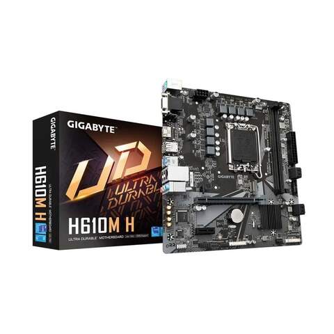 Gigabyte H610M H Intel H610 Chipset LGA1700 DDR5 Micro ATX Desktop Motherboard