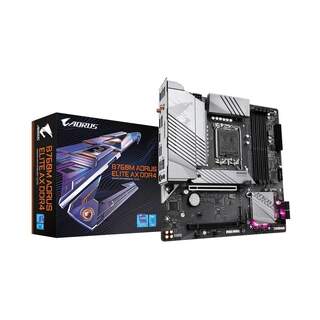 Gigabyte B760M AORUS ELITE AX DDR4 with Wi-Fi Intel B760 Chipset LGA1700 DDR4 Micro ATX Desktop Motherboard