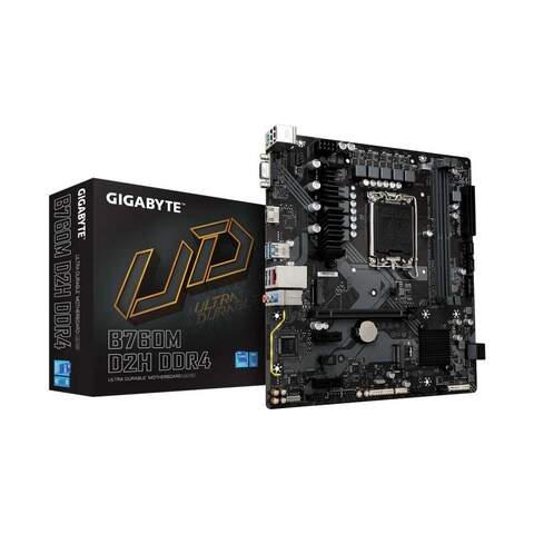Gigabyte B760M D2H DDR4 Intel B760 Chipset LGA1700 DDR4 Micro ATX Desktop Motherboard