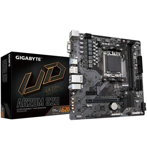 Gigabyte A620M S2H AMD A620 Chipset Socket AM5 Micro ATX Desktop Motherboard