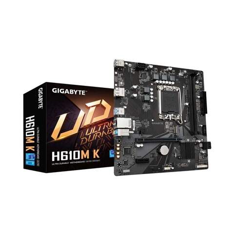 Gigabyte H610M K Intel H610 Chipset LGA1700 DDR5 Micro ATX Desktop Motherboard
