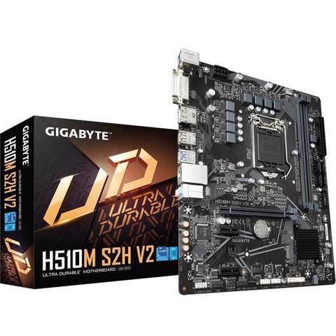 Gigabyte H510M S2H V2 Intel H510 or B560 Chipset LGA1200 Micro ATX Desktop Motherboard
