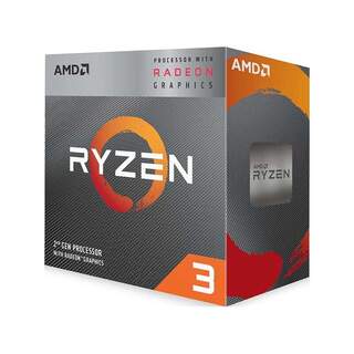 AMD Ryzen 3 3200G Quad Core CPU Unlocked Multiplier Integrated Radeon Vega 8 Socket AM4 3.6GHz (4.0GHz Boost)
