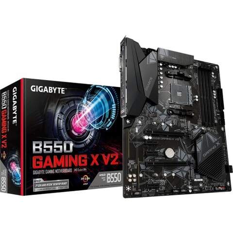 Gigabyte GA-B550-GAMING-X V2 B550 Gaming X V2 AMD B550 Ryzen Socket AM4 ATX Desktop Motherboard
