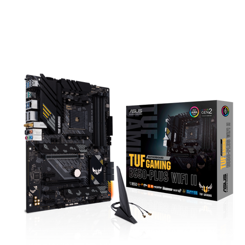 ASUS TUF GAMING B550-PLUS WIFI II AMD B550 Ryzen Socket AM4 ATX Desktop Motherboard